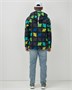Ветровка спортивная мужская с капюшоном softshell желтого цвета 9563J 312073557