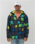 Ветровка спортивная мужская с капюшоном softshell желтого цвета 9563J 312073557