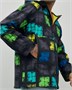 Ветровка спортивная мужская с капюшоном softshell желтого цвета 9563J 312073557