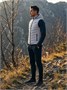 Мужской лёгкий стёганый жилет Valianly с капюшоном серого цвета 9635_1Sr 505952292