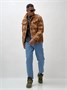 Куртка рубашка шерстяная в клетку мужская демисезонная горчичного цвета 58596G 1561854466