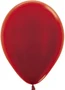 Шар (5''/13 см), Красный (515), металлик, 100 шт., 208374 824951614