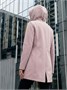 Парка женская софтшелл виндстоппер удлинённая с капюшоном розового цвета 9618_1R 1115013378