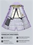Парка зимняя женская с капюшоном сиреневого цвета 9538-1Sn 157270429