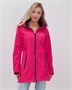 Парка спортивная женская с капюшоном softshell розового цвета 9568R 1061096080