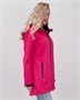 Парка спортивная женская с капюшоном softshell розового цвета 9568R 1061096080