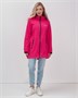 Парка спортивная женская с капюшоном softshell розового цвета 9568R 1061096080