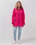 Парка спортивная женская с капюшоном softshell розового цвета 9568R 1061096080