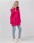 Парка спортивная женская с капюшоном softshell розового цвета 9568R 1061096080