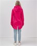 Парка спортивная женская с капюшоном softshell розового цвета 9568R 1061096080