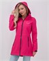 Парка спортивная женская с капюшоном softshell розового цвета 9568R 1061096080