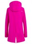 Парка спортивная женская с капюшоном softshell розового цвета 9568R 1061096080