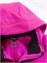 Парка спортивная женская с капюшоном softshell розового цвета 9568R 1061096080