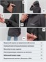 Парка спортивная женская с капюшоном softshell темно-серого цвета 9568TC 245700479