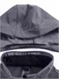 Парка спортивная женская с капюшоном softshell темно-серого цвета 9568TC 245700479