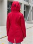 Парка спортивная женская с капюшоном softshell красного цвета 9568Kr 1908918814