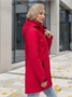 Парка спортивная женская с капюшоном softshell красного цвета 9568Kr 1908918814