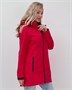 Парка спортивная женская с капюшоном softshell красного цвета 9568Kr 1908918814
