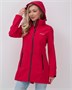 Парка спортивная женская с капюшоном softshell красного цвета 9568Kr 1908918814