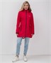 Парка спортивная женская с капюшоном softshell красного цвета 9568Kr 1908918814