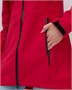 Парка спортивная женская с капюшоном softshell красного цвета 9568Kr 1908918814