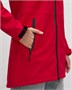 Парка спортивная женская с капюшоном softshell красного цвета 9568Kr 1908918814