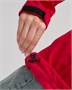 Парка спортивная женская с капюшоном softshell красного цвета 9568Kr 1908918814