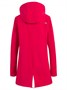 Парка спортивная женская с капюшоном softshell красного цвета 9568Kr 1908918814