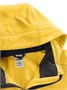 Парка спортивная женская с капюшоном softshell желтого цвета 9568J 79077442