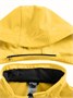 Парка спортивная женская с капюшоном softshell желтого цвета 9568J 79077442