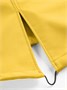 Парка спортивная женская с капюшоном softshell желтого цвета 9568J 79077442