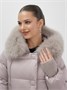 Куртка зимняя женская с мехом и капюшоном тренд светло-коричневого цвета 7658SK 1792363254
