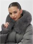 Куртка зимняя женская с мехом и капюшоном тренд темно-зеленого цвета 7737TZ 271436359