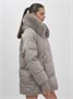 Куртка зимняя женская с мехом и капюшоном тренд светло-коричневого цвета 7737SK 1675449456