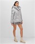 Куртка зимняя женская из овчина стильная и модная серого цвета 7348Sr 1193665027