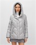Куртка зимняя женская из овчина стильная и модная серого цвета 7348Sr 1193665027