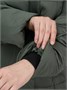 Куртка зимняя женская с капюшоном модная цвета хаки 7651Kh 590049818