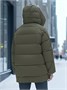 Куртка зимняя женская с капюшоном модная горчичного цвета 7651G 1361441671