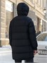 Куртка зимняя женская с капюшоном модная черного цвета 7341Ch 1803310491