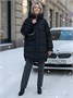 Куртка зимняя женская с капюшоном модная черного цвета 7341Ch 1803310491