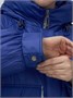 Куртка зимняя женская с капюшоном модная синего цвета 7341S 2143545313