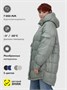 Куртка зимняя женская с капюшоном модная зеленого цвета 7341Z 1483402390