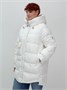 Куртка зимняя женская с капюшоном модная белого цвета 7341Bl 2032614475