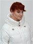 Куртка зимняя женская с капюшоном модная белого цвета 7341Bl 2032614475