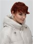 Куртка зимняя женская с капюшоном модная бежевого цвета 7341B 1487048039