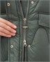 Куртка зимняя женская с капюшоном модная цвета хаки 7653Kh 1230031200