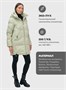 Куртка зимняя женская с капюшоном модная салатового цвета 3193Sl 1033864543