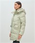 Куртка зимняя женская с капюшоном модная салатового цвета 3193Sl 1033864543