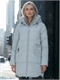 Куртка зимняя женская с капюшоном модная голубого цвета 3193Gl 46215849
