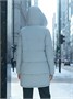 Куртка зимняя женская с капюшоном модная голубого цвета 3193Gl 46215849